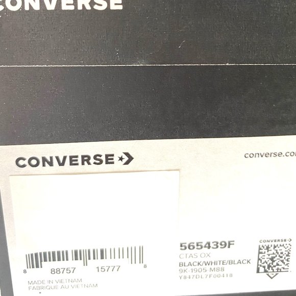 Converse Chuck Taylor AS Canvas Low Black Multi W - Picture 9 of 9